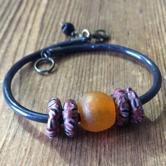 Men's Jelly Beaded Bracelet,  Handmade Men's Bracelet - Picture 6 of 6